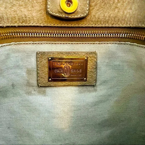 RARE Original CAR SHOE By Prada Floral Canvas Large Tote Shoulder Shopper Bag - Picture 8 of 11